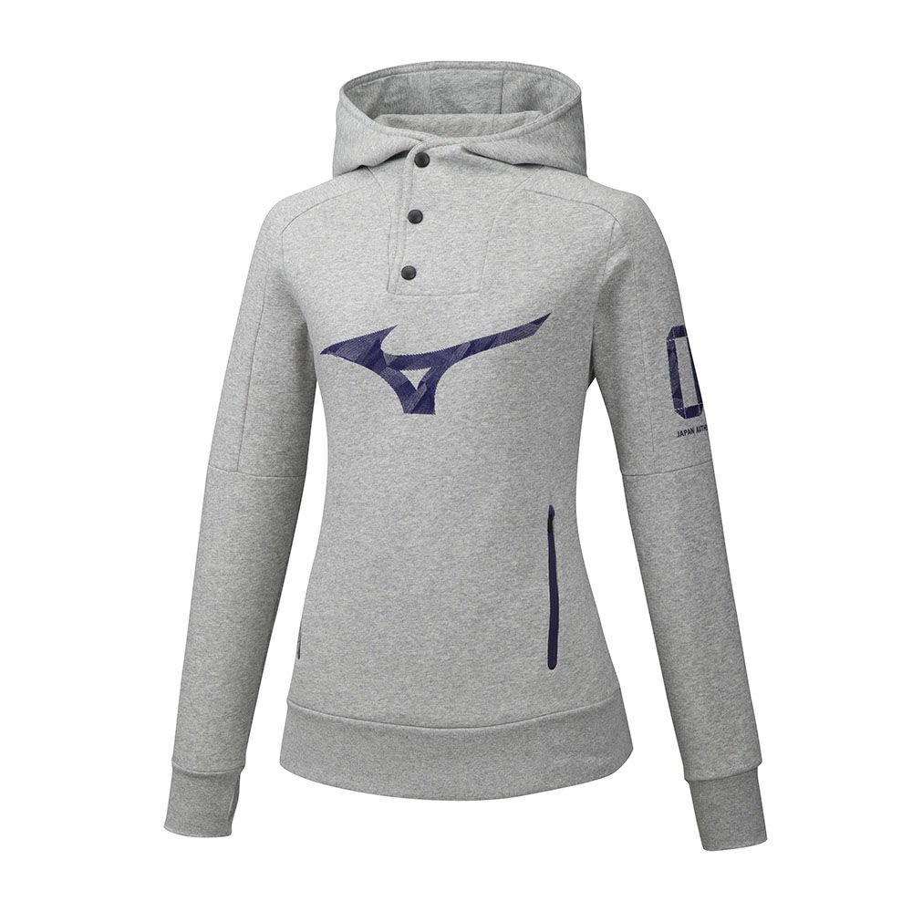 Mizuno Women's Heritage Hoodie Grey (K2GC970205-KPE)